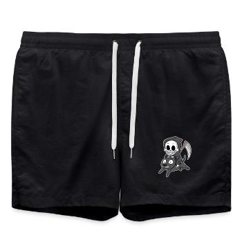 Faucheuse Motif Wildcat - Short de bain - noir - Devant - AI Model Male 185 light (185cm)