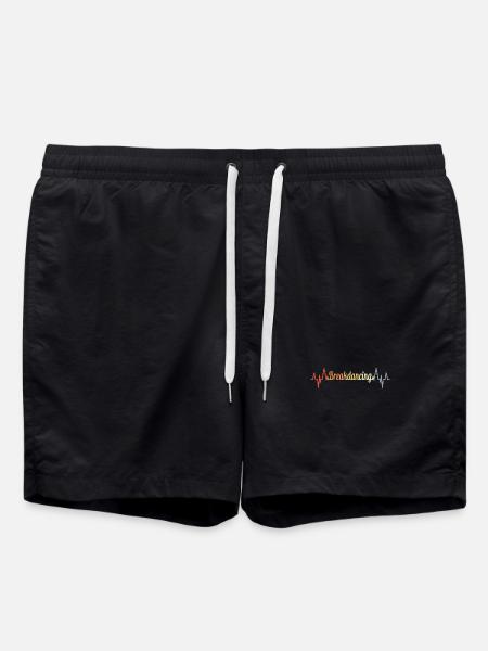 Breakdance Heart palpitations - Swim Trunks - black