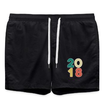 2018 - Year 2018 - Year 2018 - Swim Trunks - black - Front - AI Model Male 185 light (185cm)