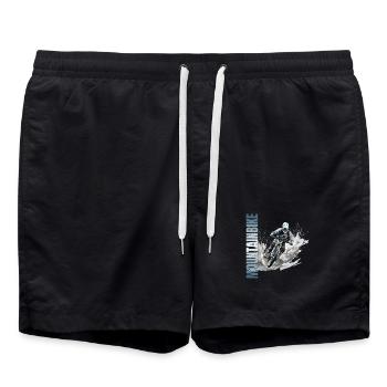 Mountainbike - Badeshorts - Schwarz - Vorne - AI Model Male 185 light (185cm)