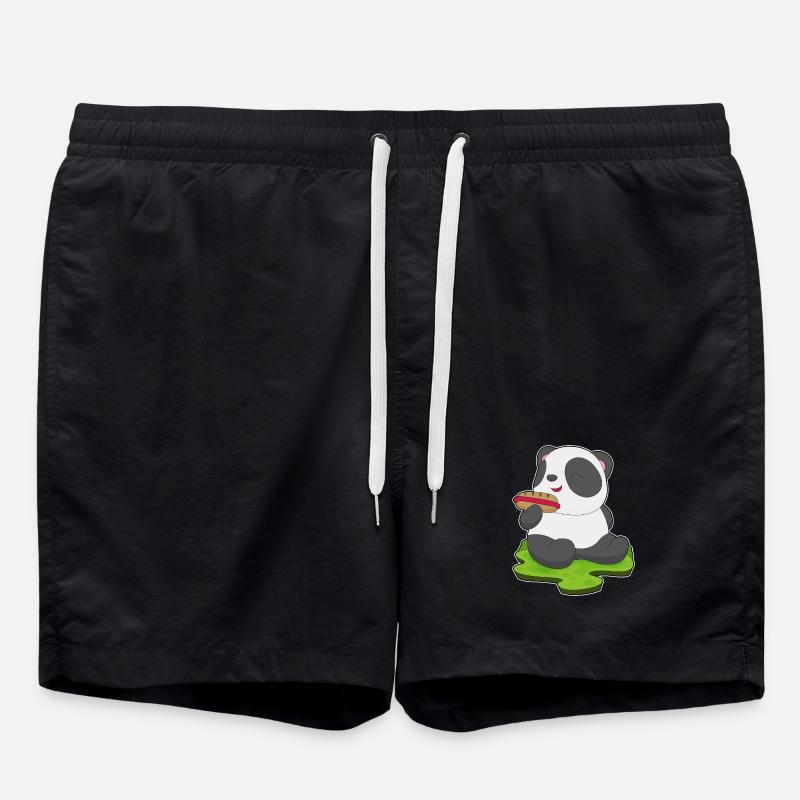 Panda Hotdog - Badeshorts - Schwarz