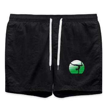 Gymnaste Gymnastique Club de gymnastique Gymnastique Gymnastique - Short de bain - noir - Devant - AI Model Male 185 light (185cm)