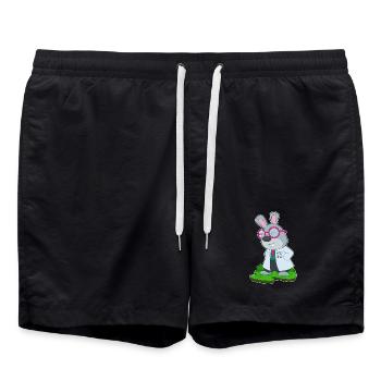 Stéthoscope Bunny Doctor - Short de bain - noir - Devant - AI Model Male 185 light (185cm)