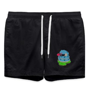 Snake Poker Poker Card Game - Swim Trunks - black - Front - AI Model Male 185 light (185cm)
