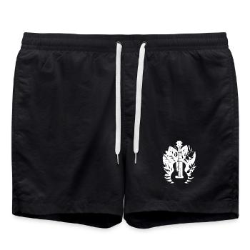 Ukulélé Cartoon Look - Short de bain - noir - Devant - AI Model Male 185 light (185cm)