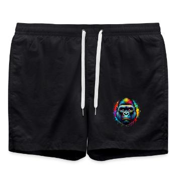 Gorille - Short de bain - noir - Devant - AI Model Male 185 light (185cm)
