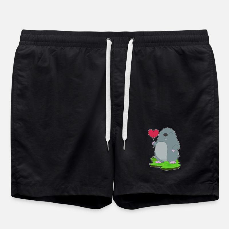 Ballon Cœur Taupe - Short de bain - noir