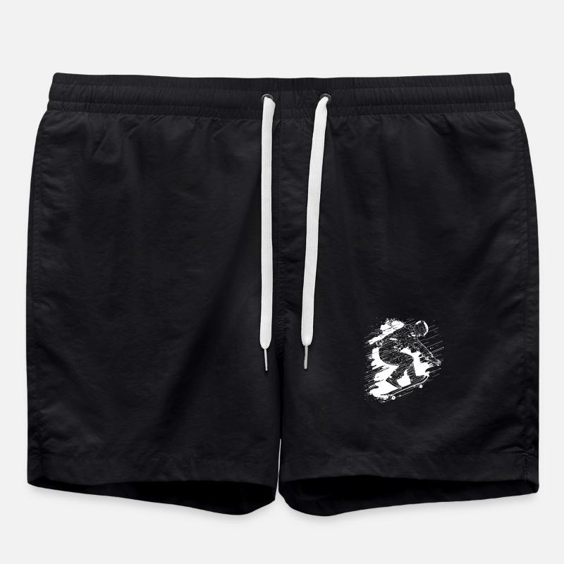 Skateboarder - Badeshorts - Schwarz