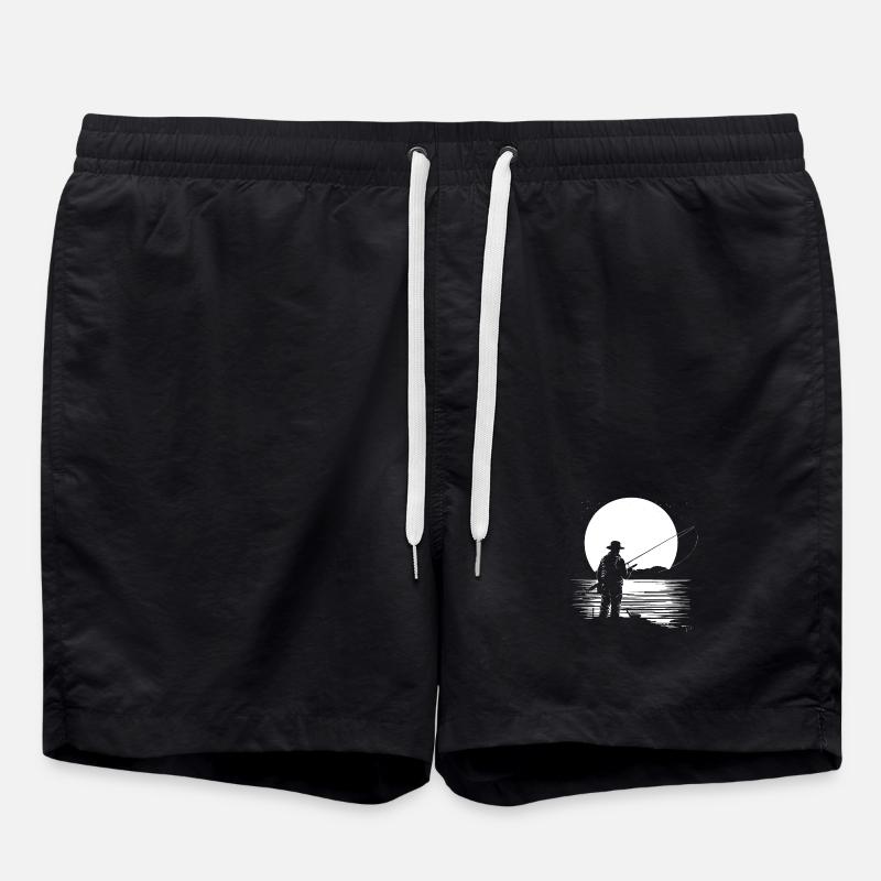 Graphiques de pêche - Short de bain - noir
