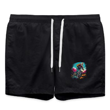 Vtt - Short de bain - noir - Devant - AI Model Male 185 light (185cm)
