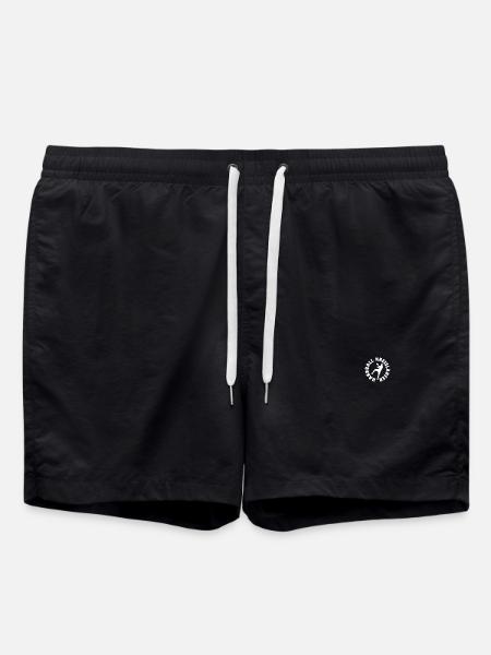 Handball Player Handball Ball - Swim Trunks - black