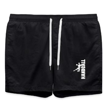Handball Player Handball Ball Handball Game - Swim Trunks - black - Front - AI Model Male 185 light (185cm)