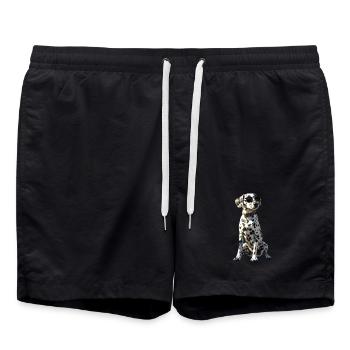 Dalmatian Dog Lover I Love Dalmatians - Swim Trunks - black - Front - AI Model Male 185 light (185cm)