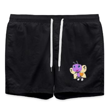 Schmetterling Basketballspieler Basketball - Badeshorts - Schwarz - Vorne - AI Model Male 185 light (185cm)