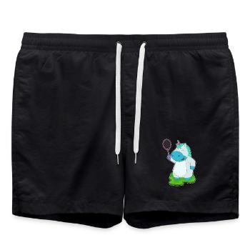 Raquettes de tennis licorne - Short de bain - noir - Devant - AI Model Male 185 light (185cm)