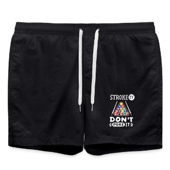 Billardspieler Billard - Badeshorts - Schwarz - Vorne - AI Model Male 185 light (185cm)