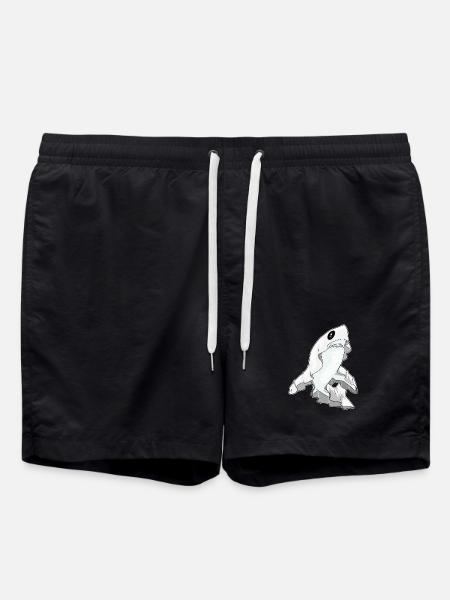 Requin Halloween Fantôme - Short de bain - noir