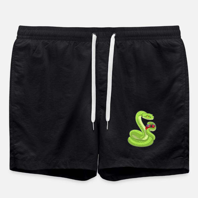 Snake Gamer Controller - Swim Trunks - black