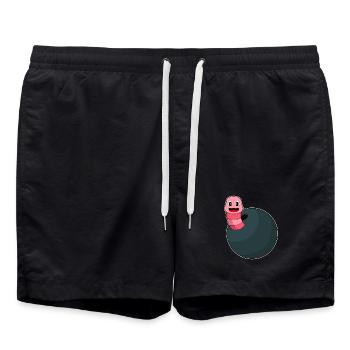 Worm Bowling Boule de bowling - Short de bain - noir - Devant - AI Model Male 185 light (185cm)