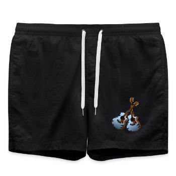 Guitar musician - Swim Trunks - black - Front - AI Model Male 185 light (185cm)