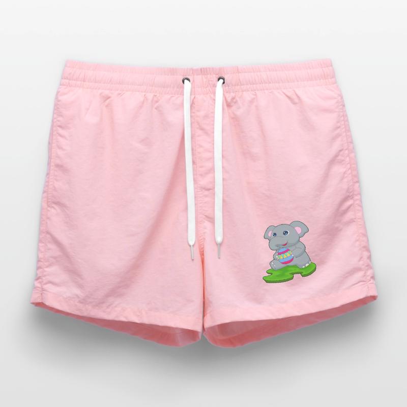 Elephant Easter Easter Egg Swim Trunks