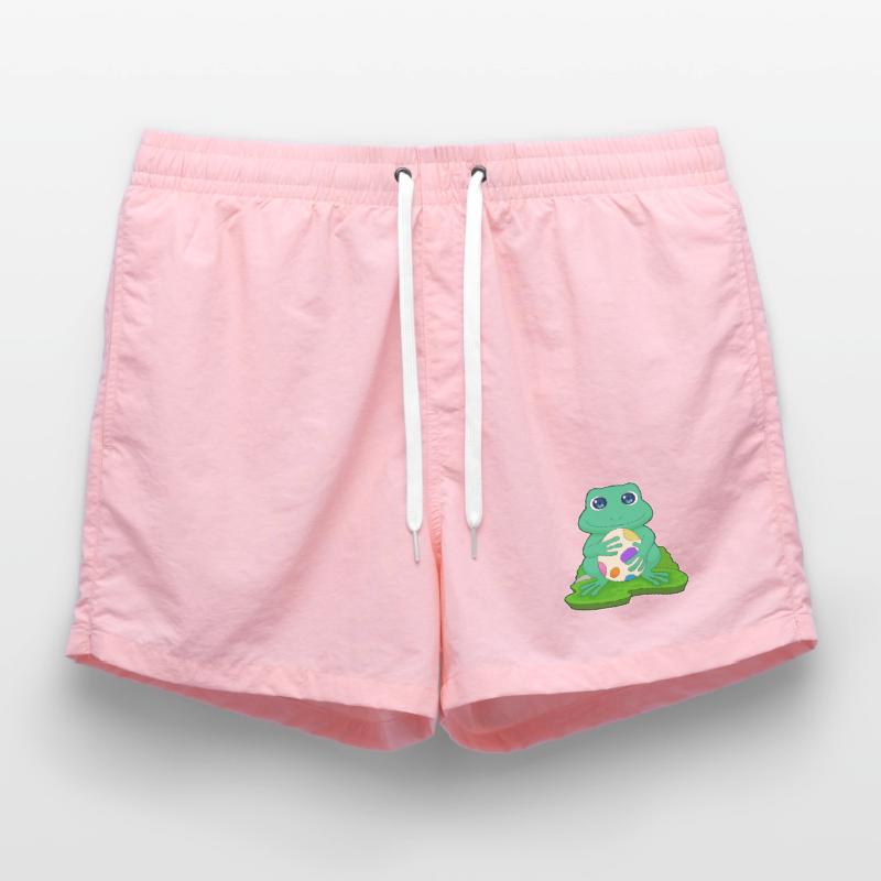 Frog Easter Easter Egg Swim Trunks