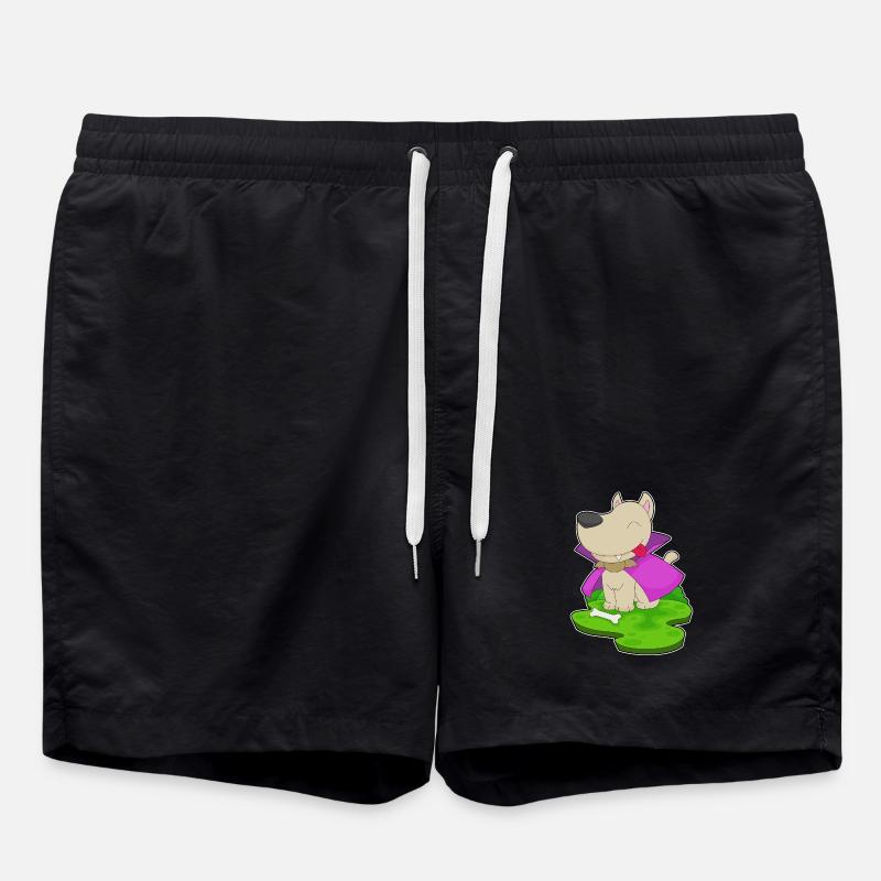 Chien Halloween Vampire - Short de bain - noir
