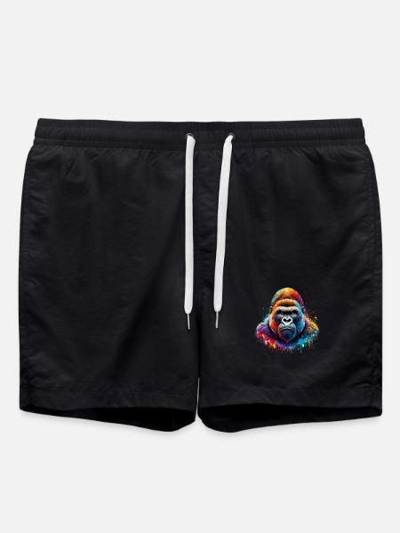 Gorilla - Swim Trunks - black