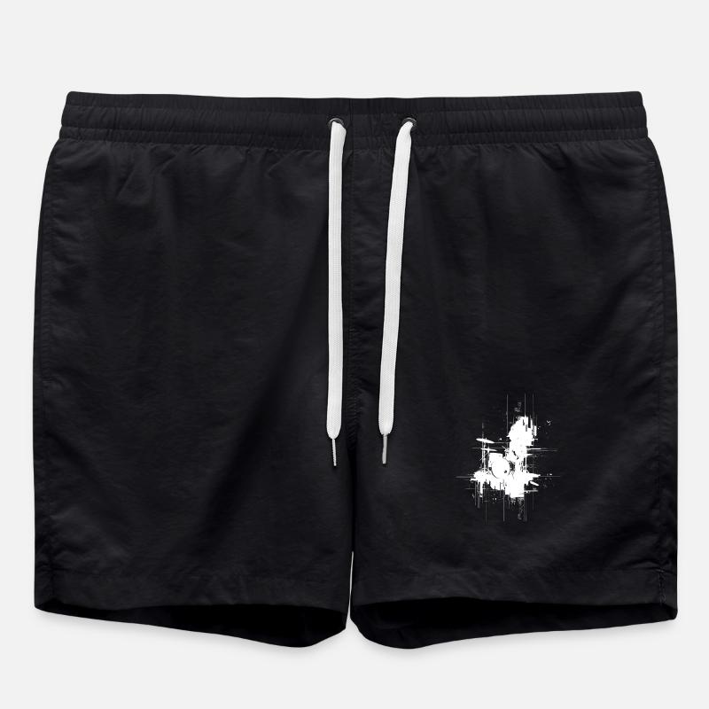 Schlagzeug - Badeshorts - Schwarz