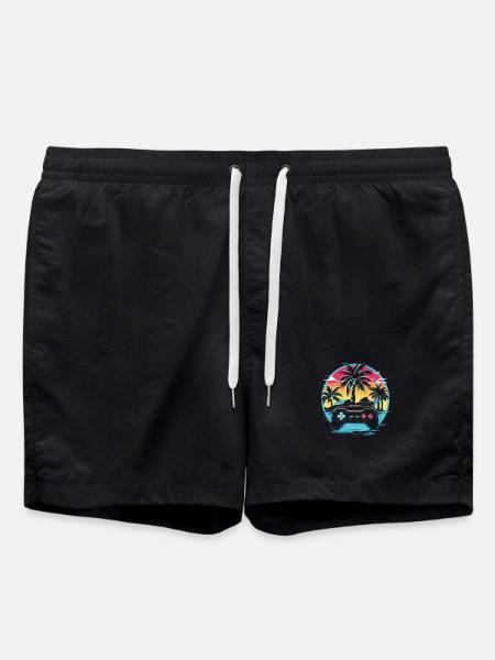 Video Games Vaporwave - Swim Trunks - black