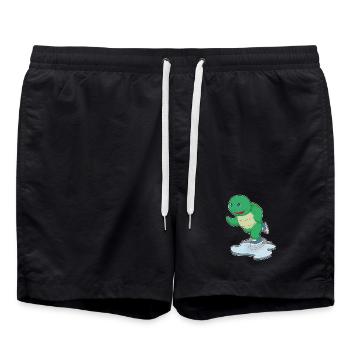 Turtle Ice Skating Skates - Swim Trunks - black - Front - AI Model Male 185 light (185cm)