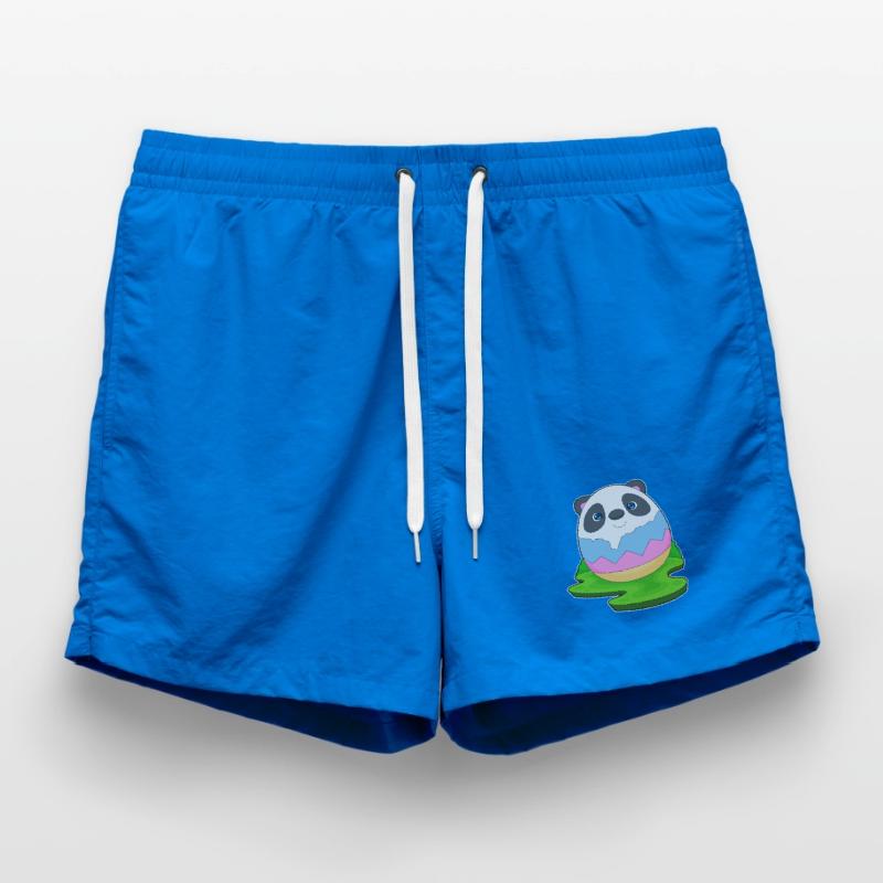Panda Easter Easter Egg Swim Trunks