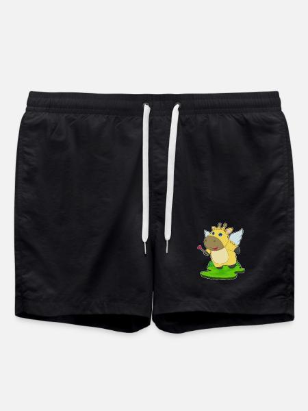Giraffe Fairy Wand - Swim Trunks - black