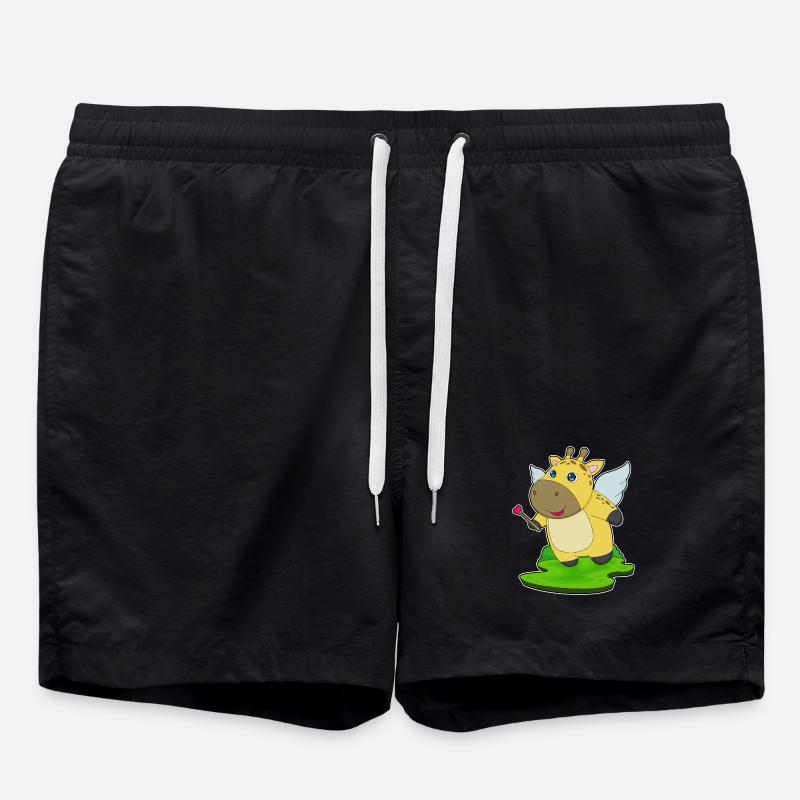 Giraffe Fairy Wand - Swim Trunks - black