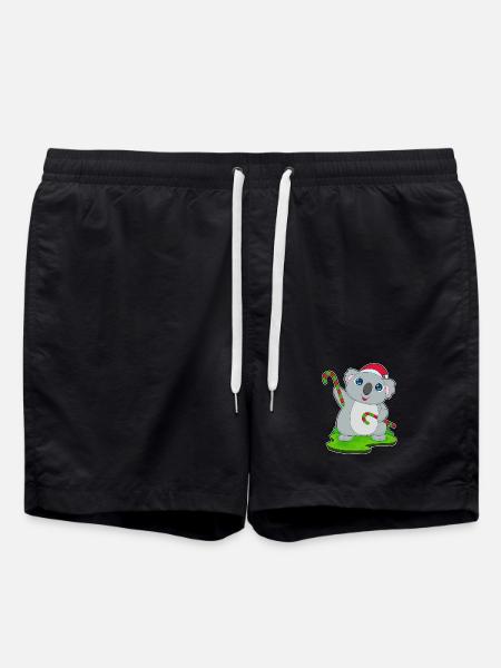 Canne de Noël Koala - Short de bain - noir