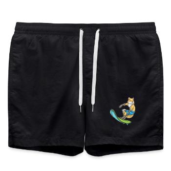 Été de surf Fox Surf - Short de bain - noir - Devant - AI Model Male 185 light (185cm)
