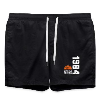 40th Anniversary 1984 Limited Edition Basketball - Swim Trunks - black - Front - AI Model Male 185 light (185cm)