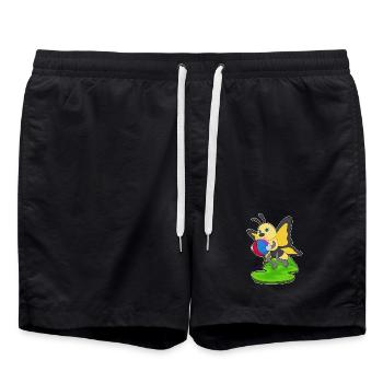 Natation papillon Water-polo Été - Short de bain - noir - Devant - AI Model Male 185 light (185cm)