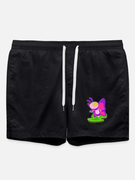Butterfly Flashlight - Swim Trunks - black