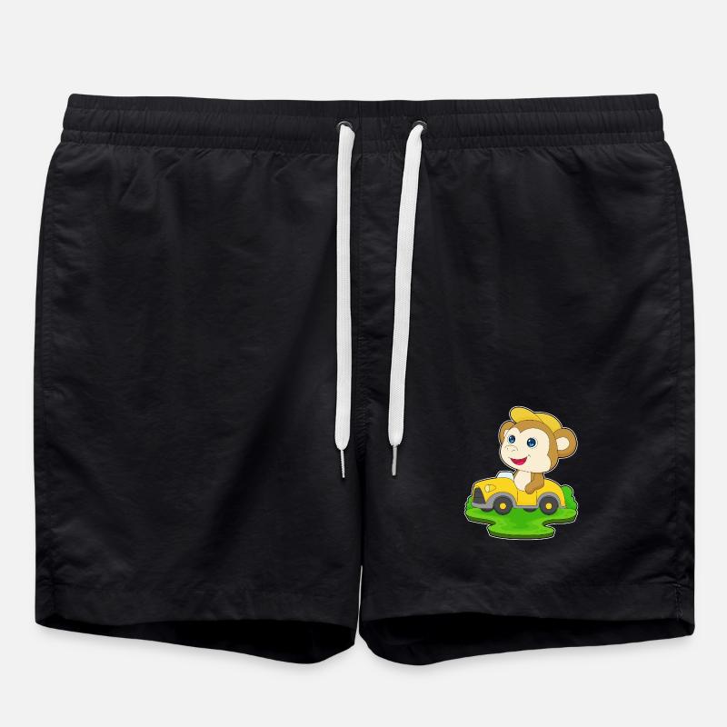 Voiture Singe - Short de bain - noir
