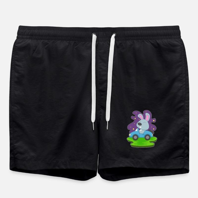 Voiture Lapin - Short de bain - noir