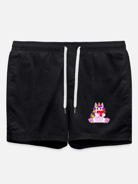 Unicorn Heart - Swim Trunks - black