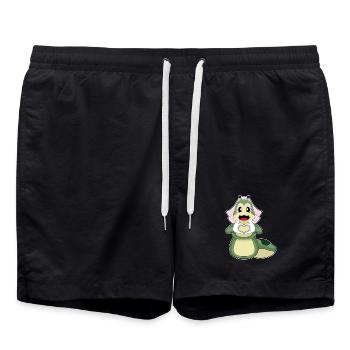 Raupe Braut Herz Hochzeit - Badeshorts - Schwarz - Vorne - AI Model Male 185 light (185cm)
