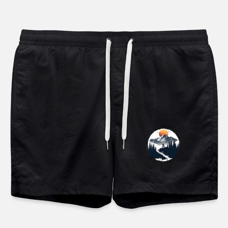 Illustration de cycliste - Short de bain - noir
