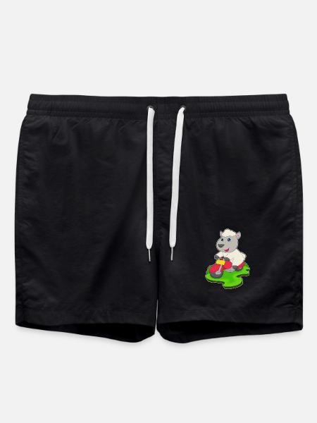 Sheep Motorcycle - Swim Trunks - black
