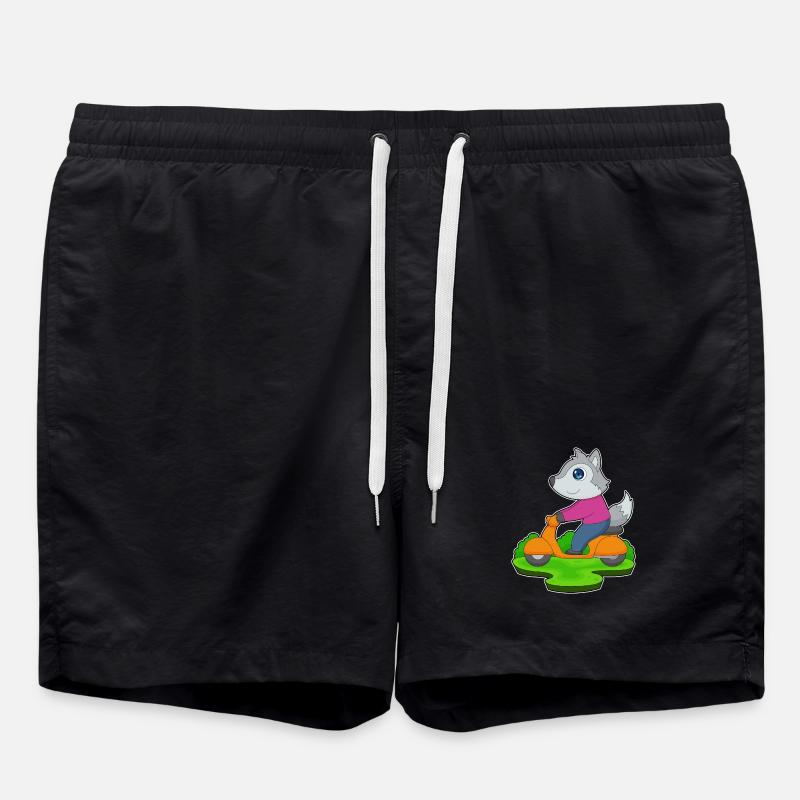 Wolf Motorroller - Badeshorts - Schwarz