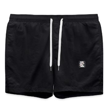 No animal is indifferent Pro Vegan Vegetarian Animal Welfare - Swim Trunks - black - Front - AI Model Male 185 light (185cm)