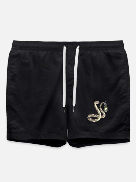 Lanterne serpent - Short de bain - noir