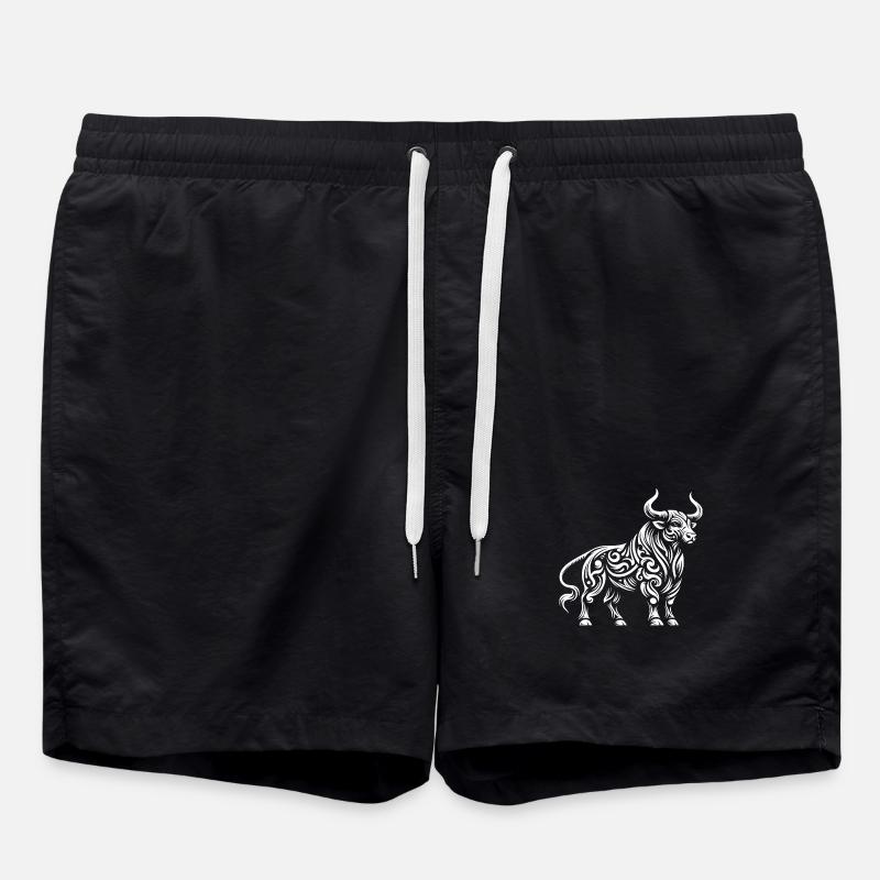 Taureau tribal - Short de bain - noir