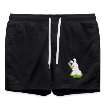 Hase Cricket Cricketschläger - Badeshorts - Schwarz - Vorne - AI Model Male 185 light (185cm)
